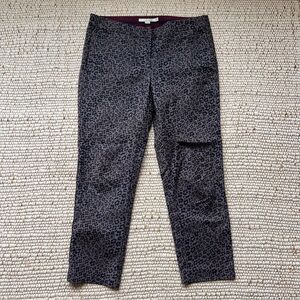Boden trouser Smart 7/8 Pants in a grey and black abstract leopard print